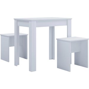 Esstisch VCM Esal L,914407, weiß, 3-teilig