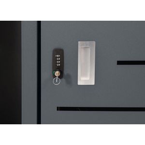 Produktbild für Mülltonnenbox Mendler HWC-H40, Metall