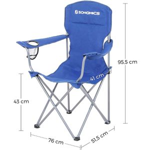 Produktbild für Campingstuhl Songmics GCB08BU, blau, bis 150 kg