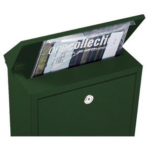 Produktbild für Briefkasten Allux 200, grün, aus Stahl