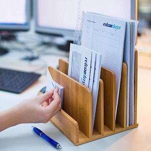 Produktbild für Briefständer Relaxdays Bambus