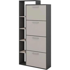 Produktbild für Schuhschrank Vicco Orlando, anthrazit / greige