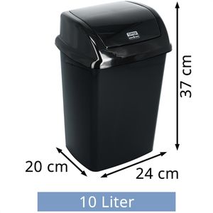 Produktbild für Mülleimer TipTop-Office schwarz