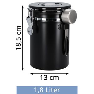 Produktbild für Kaffeedose Böttcher-AG Premium, aus Edelstahl, mit Datumsrad