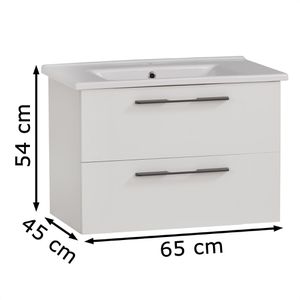 Produktbild für Waschtisch Schildmeyer Maxim, hängend, weiß