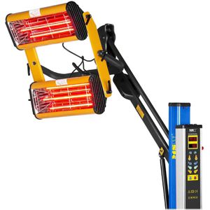 Produktbild für Infrarot-Lacktrockner MSW IR-DRYER2000.1, mit 2 Leuchtröhren