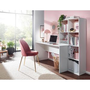 Produktbild für Schreibtisch Wohnling WL6.391, weiß / weiß