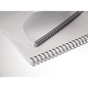 Produktbild für Drahtbinderücken Renz Ring Wire, schwarz, für A4