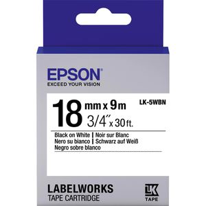 Produktbild für Schriftband Epson LK-5WBN, 18mm