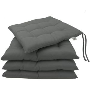 Stuhlkissen Zollner MALI, graphit, für Innen