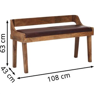 Produktbild für Sitzbank Wohnling WL6.085, bis 200 kg
