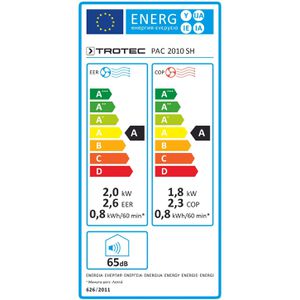 Produktbild für Klimagerät Trotec PAC 2010 SH, 7000BTU/h