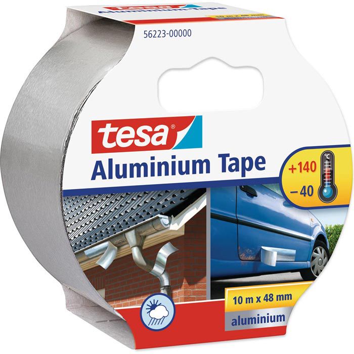 Tesa Dichtungsband 56223 Aluminium Tape, selbstklebend, silber, metallische  Oberflächen,10m – Böttcher AG