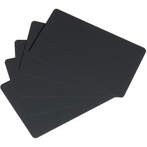 Plastikkarten Evolis PVC, blanko, schwarz matt