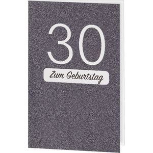 Produktbild für Geburtstagskarte Perleberg 7521630-2, Glitzerkarte, 30 Jahre
