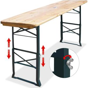 Produktbild für Klapptisch CASARIA 101428, Holz, höhenverstellbar