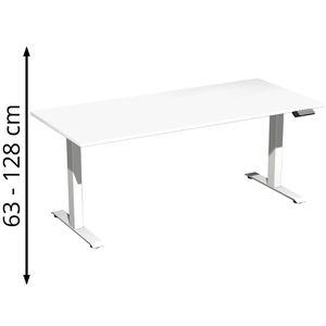 Schreibtisch Geramöbel Elevate Plus, weiß / weiß
