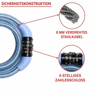 Produktbild für Fahrradschloss Master-Lock 8143EURDPROCOL, farbig sortiert