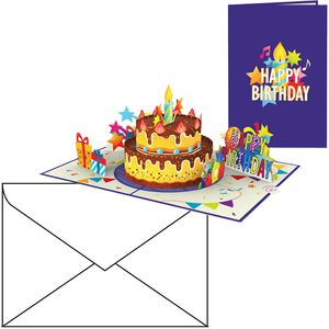Produktbild für Geburtstagskarte papercrush 3D-Torte, mit Musik und Licht