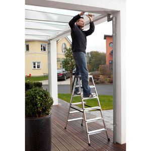 Produktbild für Stehleiter Krause Monto Dopplo, 120359, beidseitig begehbar