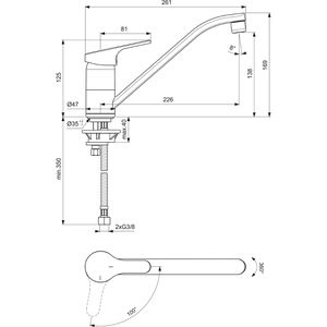 Produktbild für Küchenarmatur Ideal-Standard Cerafit BC133AA chrom