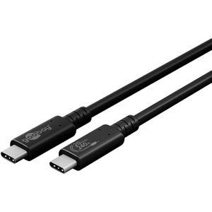 Produktbild für Ladekabel Goobay Sync &amp; Charge 61718, schwarz, 2m