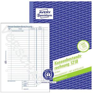 Kassenbuch Zweckform 1218 Kassenbericht, A5