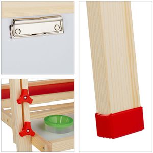 Produktbild für Kreidetafel Relaxdays mit Whiteboard, grün/weiß, magnetisch