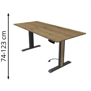 Schreibtisch Kerkmann Move 1 advance, eiche / anthrazit