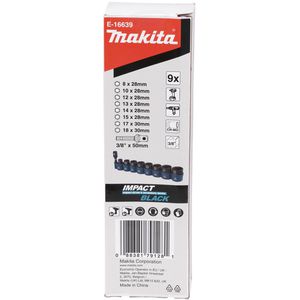 Produktbild für Steckschlüssel Makita E-16639, 9-teilig