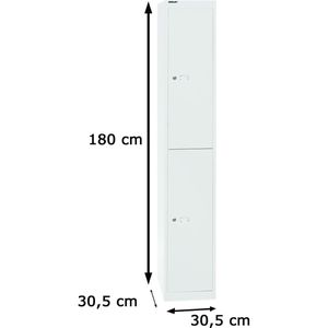 Produktbild für Spind Bisley CLK-122, weiß