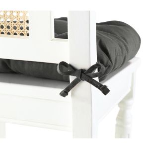 Produktbild für Stuhlkissen Zollner MADEIRA, graphit, für Außen