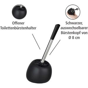 Produktbild für WC-Bürste Wenko Polaris, schwarz