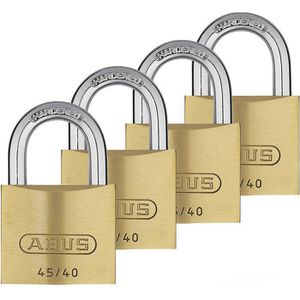 Vorhängeschloss Abus Messing 45/40 Quads, 39mm