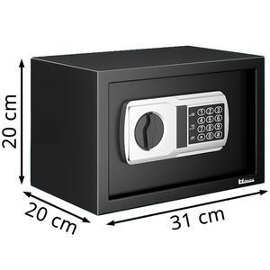 Produktbild für Tresor Deuba 107130, schwarz