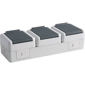 Produktbild für Steckdose Jung 8230 W, WG 800, IP44, Aufputz