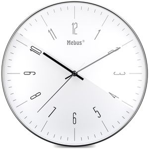 Produktbild für Wanduhr Mebus 18950, Kunststoff, analog, Quarzuhr