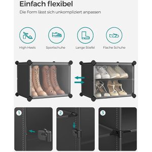 Produktbild für Schuhregal Songmics LPC035B01, aus Kunststoff