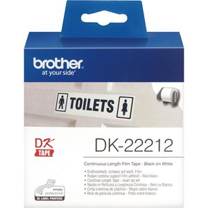 Produktbild für Brother-Etiketten Brother DK-22212, weiß