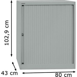 Produktbild für Rollladenschrank Bisley ET408102S, aus Metall