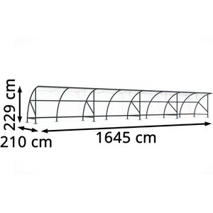 Produktbild für Fahrradunterstand WSM Bamberg B 1/16, anthrazit, aus Metall