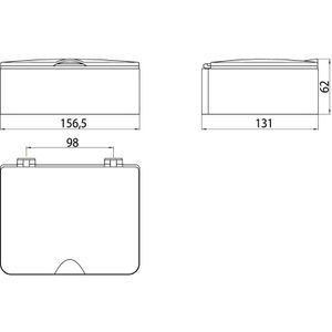 Produktbild für Feuchttücherbox Emco System 2 353900101, chrom