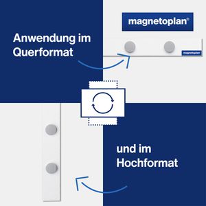 Produktbild für Ferroleiste Magnetoplan magnetowand 16271M, Metall