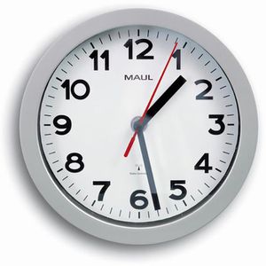 Wanduhr Maul Maulstep, Kunststoff, analog, Funkuhr