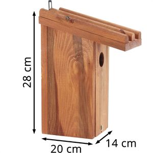 Produktbild für Vogelhaus Frank-Flechtwaren Nistkasten, FluglochØ 30 mm