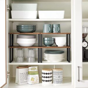 Produktbild für Küchenregal Songmics KCS020X01, braun, 4er Set