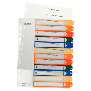 Produktbild für Register Leitz 1294-00-00, A4 Überbreite, 1-12