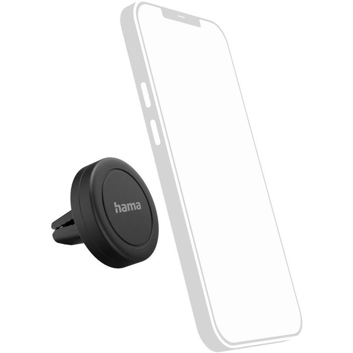 Hama Handyhalterung 201517 Magnet, Auto, schwarz, für alle Handys