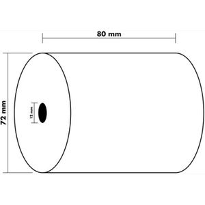 Produktbild für Thermorollen Exacompta 43818E, für Kassen