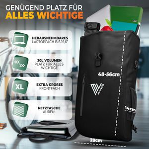 Produktbild für Gepäckträgertasche Mivelo Primus, schwarz, 20 Liter
